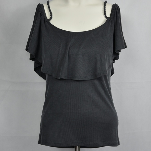 Dark Gray Off-Shoulder - Picture 1 of 4